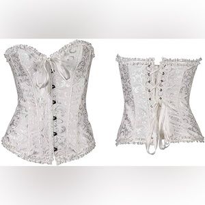 Nwot Satin Brocade Corset